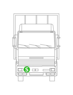 Contrassegno adesivo camion S veicolo ecologico e sicuro 2