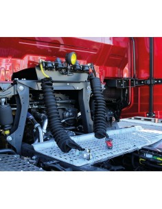 Copertura elasticizzata per spirali aria ed elettriche 220cm Giallo 2