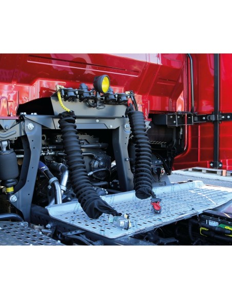 Copertura elasticizzata per spirali aria ed elettriche 220cm Rosso