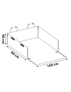 Copertura protettiva per piano e rivestimenti laterali del baule auto 100x9 2