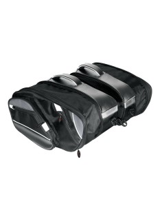 Coppia borse laterali moto universali impermabili 25 37 litri 47x26x31cm 