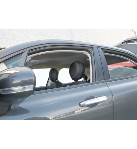 Coppia copri poggiatesta tondi In poliestere jacquard Nero