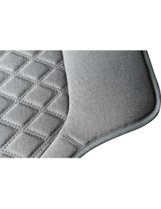 Coppia coprisedili auto universali in tekno lino di poliestere Grigio 2