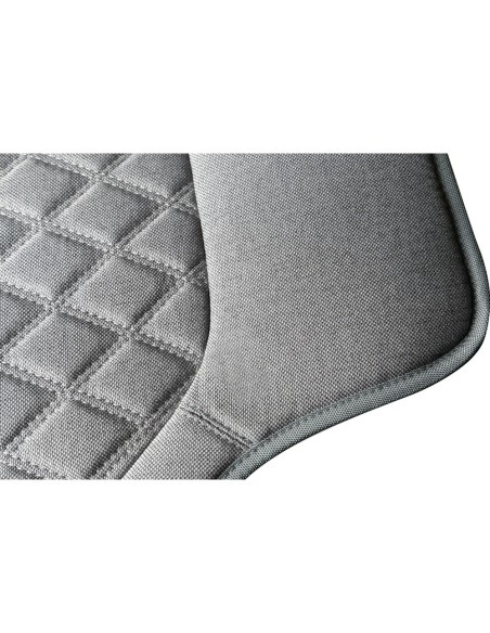 Coppia coprisedili auto universali in tekno lino di poliestere Grigio