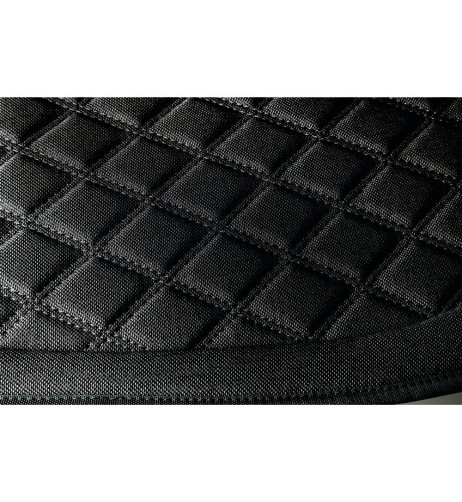 Coppia coprisedili auto universali in tekno lino di poliestere Nero