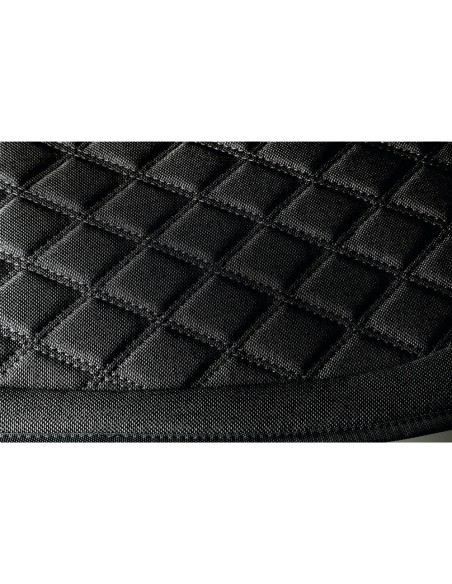 Coppia coprisedili auto universali in tekno lino di poliestere Nero