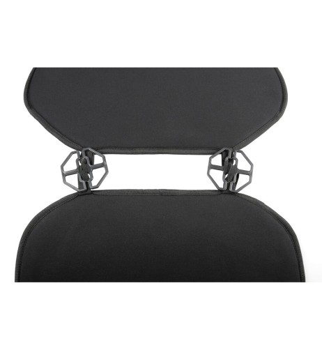 Coppia coprisedili auto universali in tekno lino di poliestere Nero