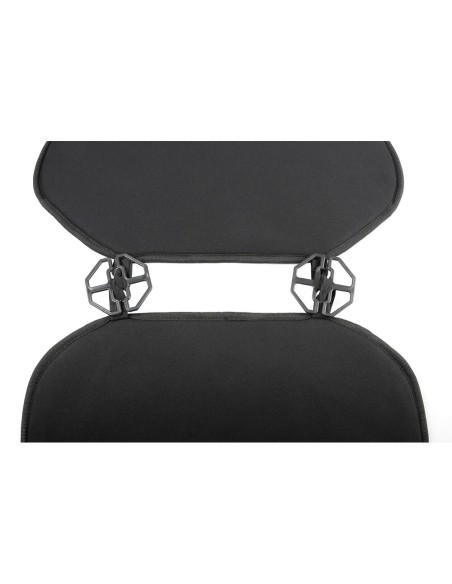 Coppia coprisedili auto universali in tekno lino di poliestere Nero