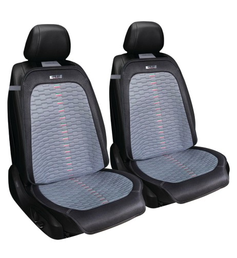 Coppia coprisedili auto universali in tessuto alveolare Monza grigio