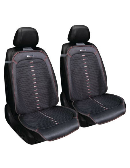 Coppia coprisedili auto universali in tessuto alveolare Monza nero