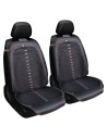 Coppia coprisedili auto universali in tessuto alveolare Monza nero