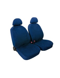 Coppia coprisedili fodere auto anteriori universali Biba microfibra blu sc