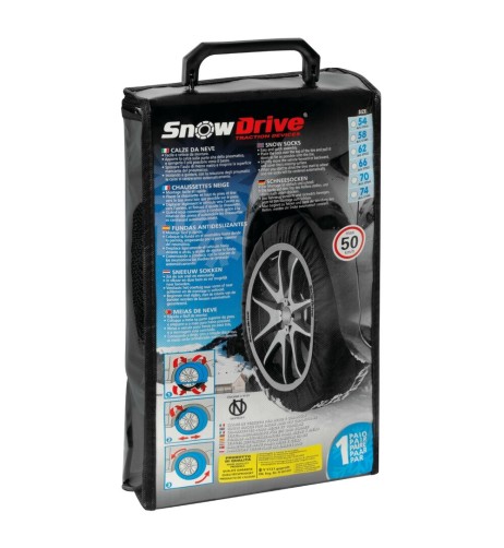 Coppia di calze da neve omologate per auto SD54