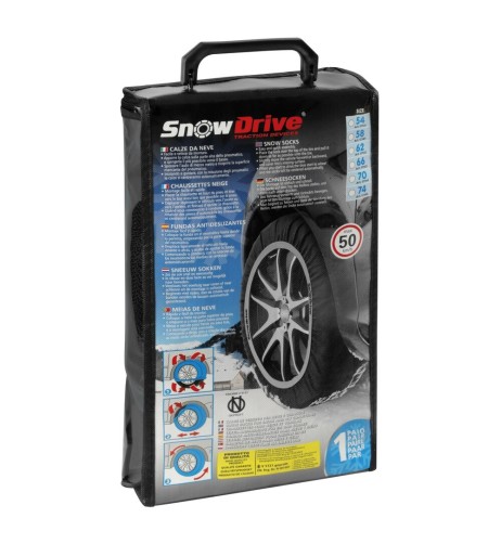 Coppia di calze da neve omologate per auto SD66