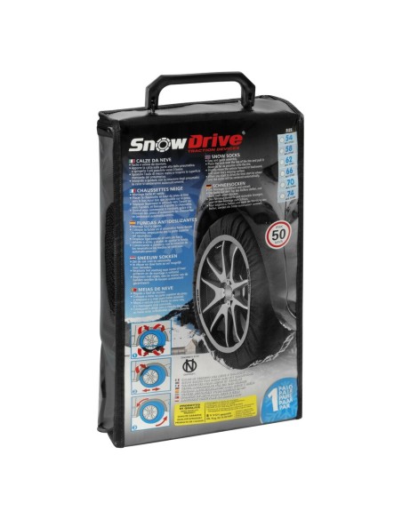 Coppia di calze da neve omologate per auto SD66