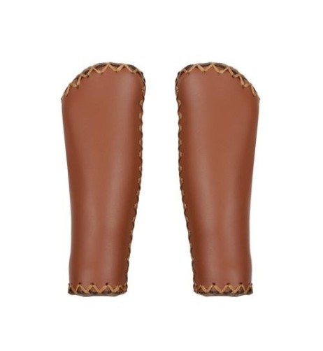 Coppia di manopole in pelle per bicicletta Vintage 135mm Marrone