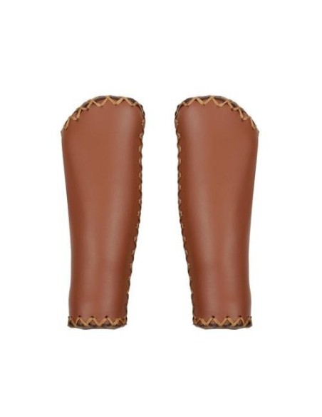 Coppia di manopole in pelle per bicicletta Vintage 135mm Marrone