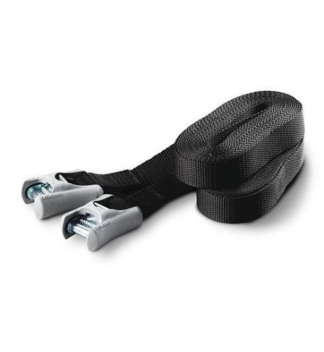 Coppia di nastri con fibbia di sicurezza antigraffio 4 9m fermacarico