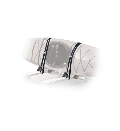 Coppia di nastri con fibbia di sicurezza antigraffio 4 9m fermacarico