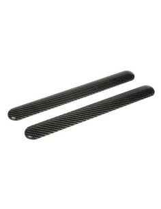 Coppia di salvaparaurti adesivi colore carbon look 310x35mm
