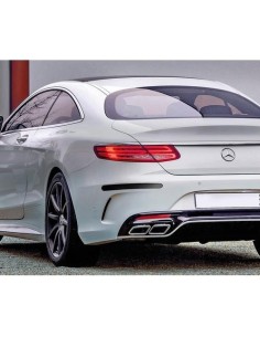 Coppia di salvaparaurti adesivi colore carbon look 310x35mm 2