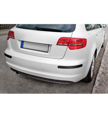 Coppia di salvaparaurti adesivi colore nero 310x35mm