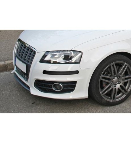 Coppia di salvaparaurti adesivi colore nero 310x35mm