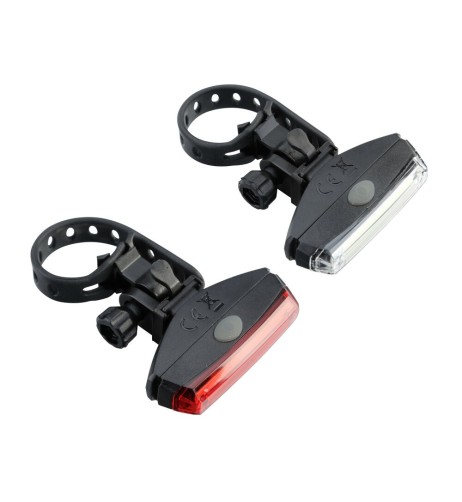 Coppia fanale anteriore posteriore Led per Bici