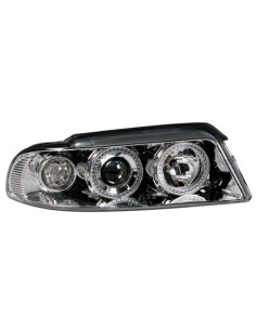 Coppia fanali anteriori cromo Angel Eyes Audi A4 dal 03 1999 al 11 2000