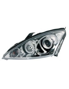Coppia fanali anteriori cromo Angel Eyes Ford Focus dal 10 2000 al 12 2004