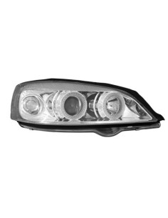 Coppia fanali anteriori cromo Angel Eyes Opel Astra G dal 02 1998 al 03 200
