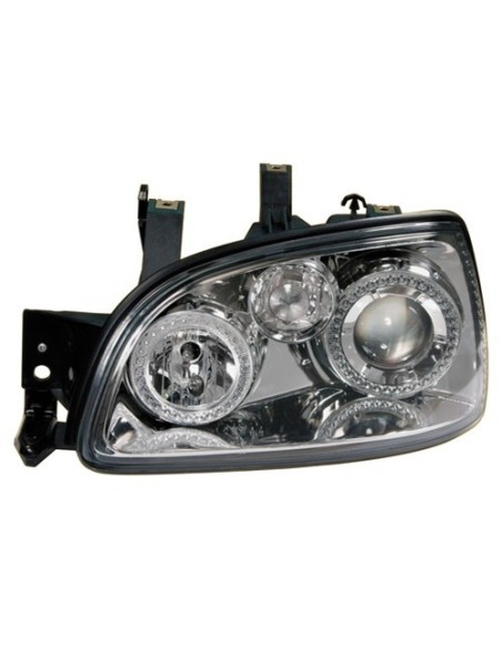 Coppia fanali anteriori cromo Angel Eyes Renault Clio dal 03 1996 al 03 199