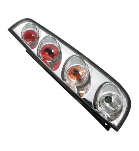 Coppia fanali posteriori cromo Ford Fiesta V 3 porte dal 11 2001 al 12 2005