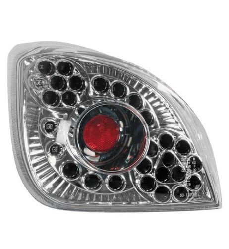 Coppia fanali posteriori cromo LED Ford Fiesta IV dal 08 1995 al 01 2002