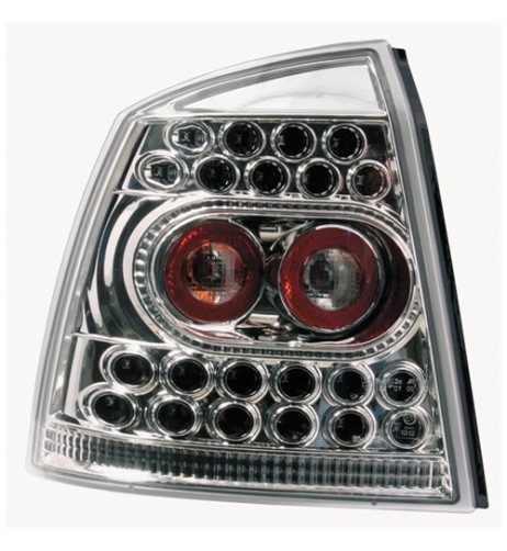 Coppia fanali posteriori cromo LED Opel Astra G dal 02 1998 al 03 2004
