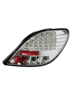 Coppia fanali posteriori cromo LED Peugeot 207 dal 05 2006