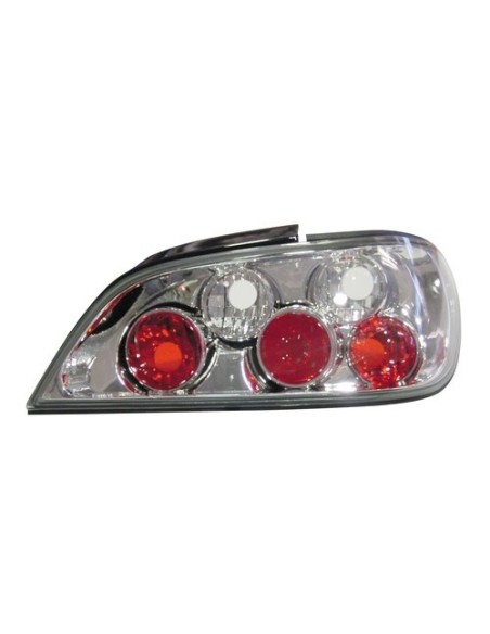 Coppia fanali posteriori cromo Peugeot 406 dal 05 1999 al 05 2003