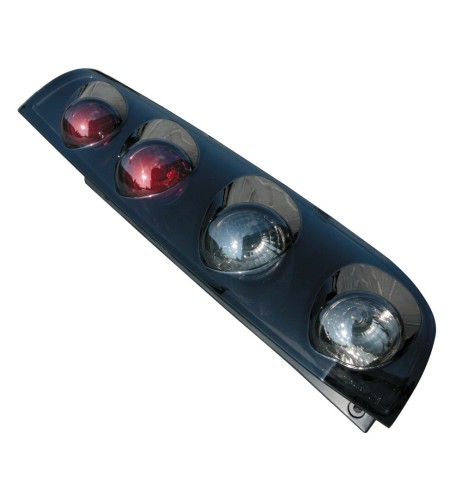 Coppia fanali posteriori neri Ford Fiesta V 3 porte dal 11 2001 al 12 2005