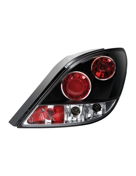 Coppia fanali posteriori neri Peugeot 207 dal 05 2006