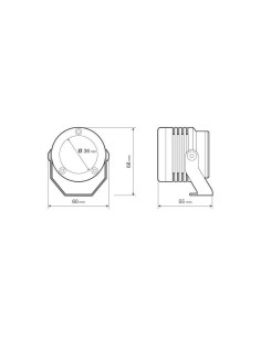 Coppia fari ausiliari a led 12V 1800lm in alluminio Blu 2