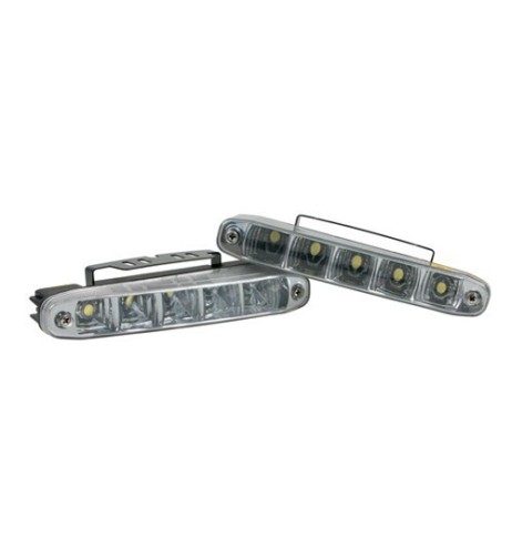 Coppia fari led marcia diurna universali 6000K 12V