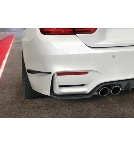 Coppia flaps aerodinamici modellabili Carbon look 248x36mm