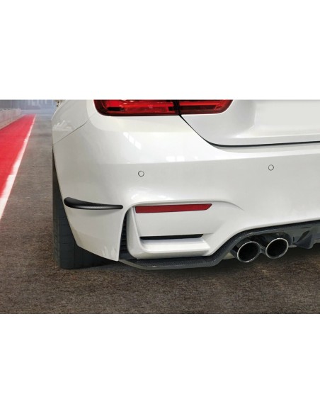 Coppia flaps aerodinamici modellabili Carbon look 328x48mm