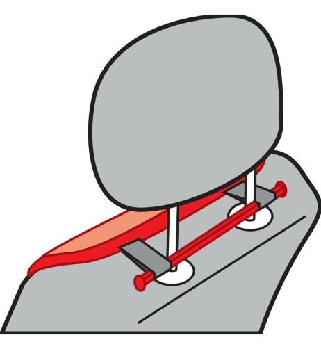 Coppia fodere coprisedili in carta tessile ventilato Antracite 50cm