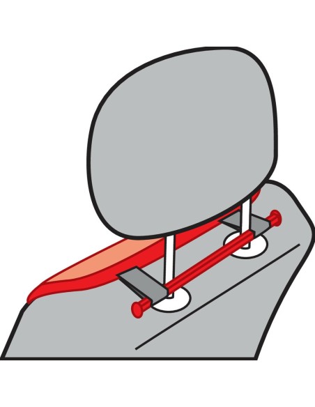 Coppia fodere coprisedili in carta tessile ventilato Antracite 50cm