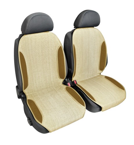 Coppia fodere coprisedili in carta tessile ventilato Beige 50cm