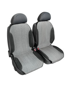 Coppia fodere coprisedili in carta tessile ventilato Grigio 50cm