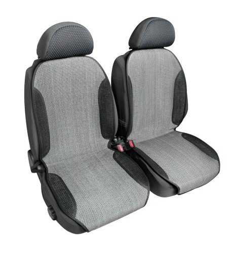 Coppia fodere coprisedili in carta tessile ventilato Grigio 50cm