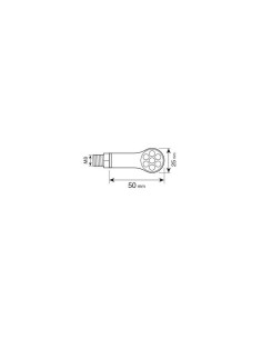 Coppia frecce posizione per moto indicatori direzione Led Magnifier anter 2