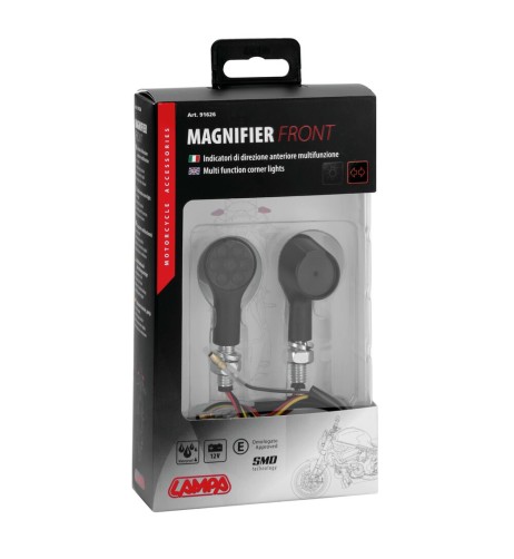 Coppia frecce posizione per moto indicatori direzione Led Magnifier anter